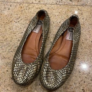 Lanvin leather ballet slippers size 40.5